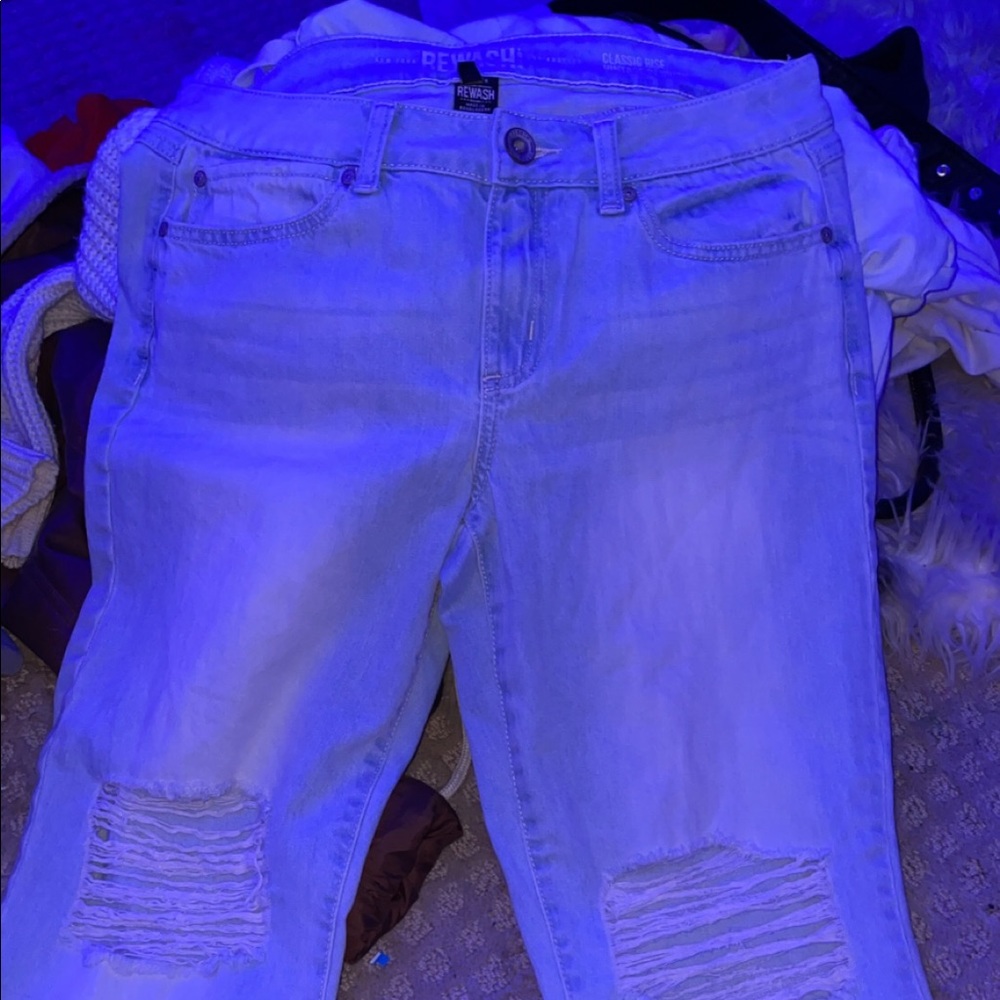 ripped rewash jeans